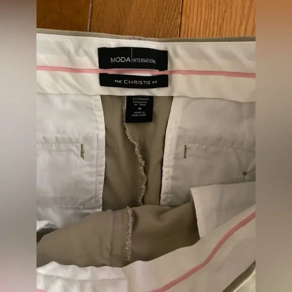 Moda International Light Tan Flare Pants - Picture 4 of 6